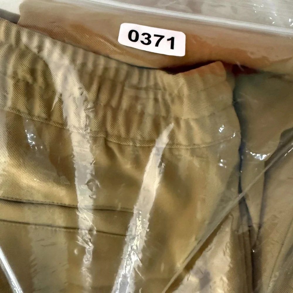 Banana Republic BR Sport‎ Cargo Jogger Pants Mens Pastel Yellow XS Stretch